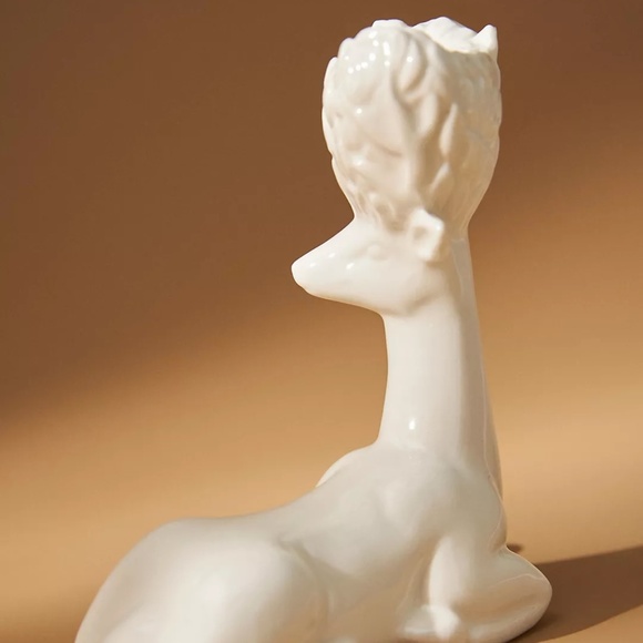 Deer Winter White Creature Candle Holder - Picture 4 of 11